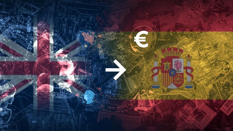 transfer money to spain from uk property